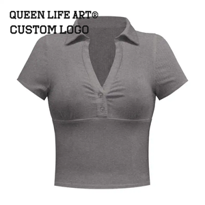 Camisetas Cortas Personalizadas Verdant Strokes Y2K para Mujer, <span class=keywords><strong>Camiseta</strong></span> Polo de Algodón con Estampado 3D, <span class=keywords><strong>Camiseta</strong></span> Corta Negra Tipo Baby Tee en Tela Vaquera - Product Image 3