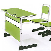 Bureau d'école Offre Spéciale Design Double table d'étudiant Ensemble de chaises Mobilier scolaire Chaise de bureau d'étude