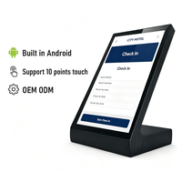 Pantalla de 10.1 Pulgadas para Registro en Hoteles, Android 11, Kiosco de Autoservicio, Pantalla Táctil, Señalización Digital, Directo de Fábrica, ODM, OEM