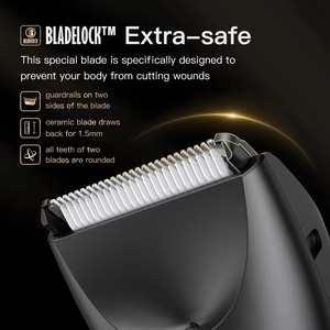 New Hot Selling IPX7 Waterproof <b>Trimmer</b> Rechargeable Cordless <b>Body</b> <b>Hair</b> <b>Trimmer</b> Electric Groin Ha - Product Image 6