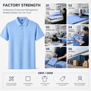 Chemise Homme Personnalisée avec Logo, 200 g/m², 40S, Haute Élasticité, 65% Coton 35% Polyester, Respirante, Séchage Rapide, Performance, Manches Courtes - Product Image 6