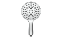 L'ensemble d'accessoires de robinet de salle de bain à économie d'eau à haute pression comprend un pommeau de douche plaqué et une douche à main pour une utilisation dans la salle de douche de l'hôtel