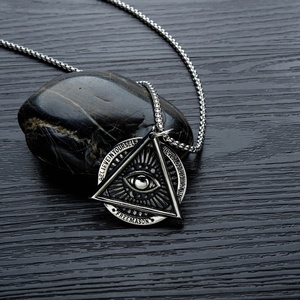 Collar <span class=keywords><strong>de</strong></span> <span class=keywords><strong>Ojo</strong></span> <span class=keywords><strong>de</strong></span> <span class=keywords><strong>Horus</strong></span> <span class=keywords><strong>de</strong></span> acero inoxidable, <span class=keywords><strong>colgante</strong></span> <span class=keywords><strong>de</strong></span> joyería Retro - Product Image 3