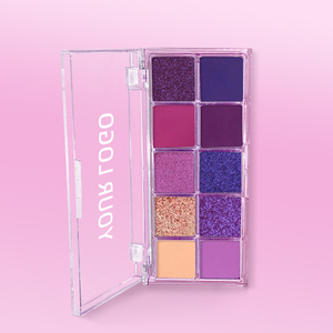 10-màu Maquillage Matte sắc tố nướng Eyeshadow <span class=keywords><strong>Eye</strong></span> <span class=keywords><strong>Shadow</strong></span> long lanh tự nhiên Eyeshadow palletet màu tím Eyeshadow palletet - Product Image 2