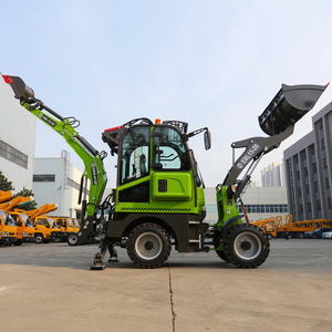 Chargeuse-pelleteuse mobile sur roues, idéale pour l'excavation et le chargement sur chantier à courte distance, capacité de charge nominale de 1 tonne - Product Image 1