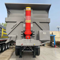 Semi-remorque benne basculante en U de 30 mètres cubes à 2 essieux, résistante à l'usure, fabriquée en Chine