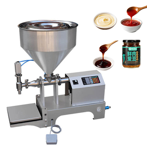 Máquina de llenado semiautomática con pistón neumático y sistema de pesaje para salsa, miel, crema, aceite, kétchup, mayonesa y detergente - Product Image 2