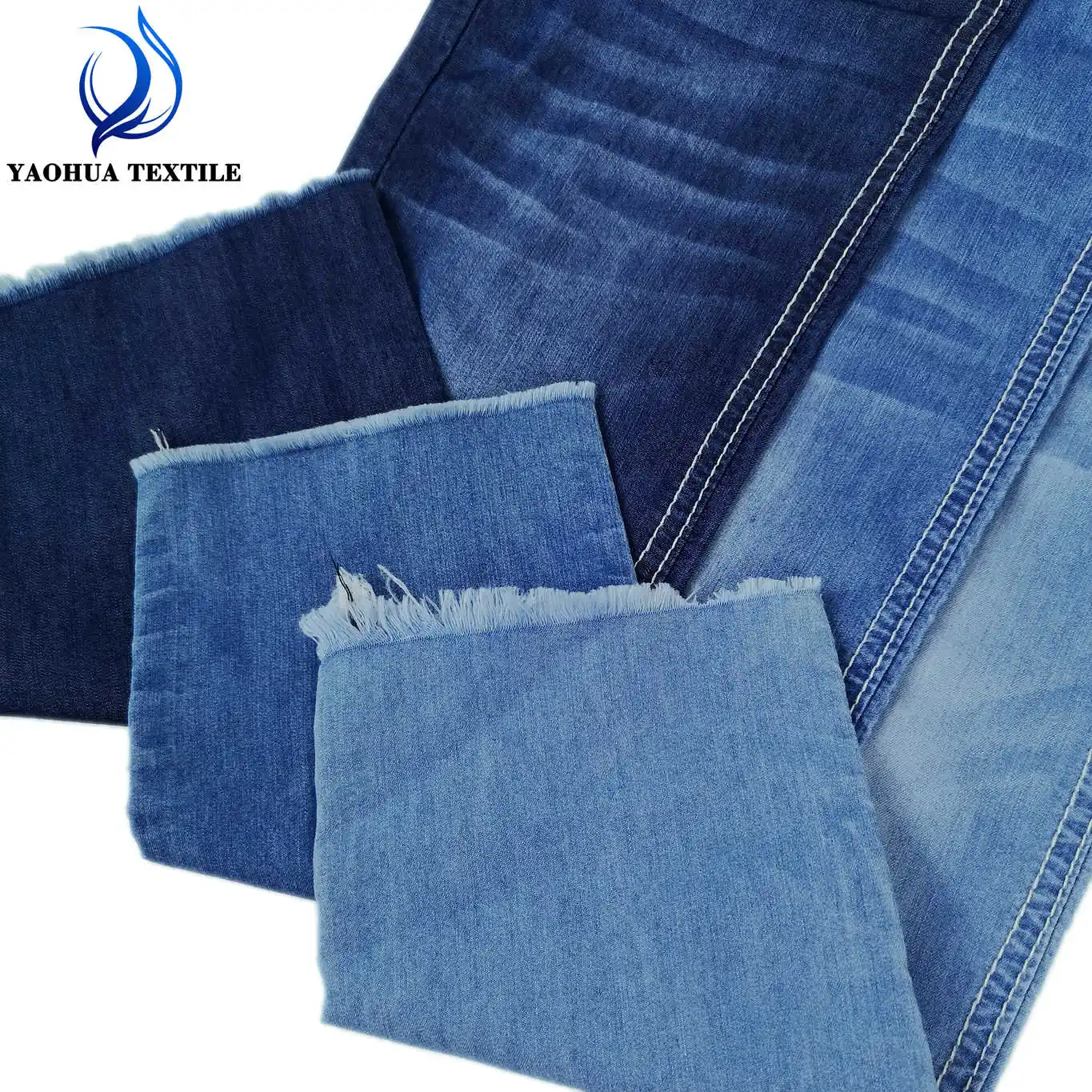 301 מוצרים חמים עם מחירים תחרותיים אור משקל כותנה פוליאסטר רך ג 'ינס בד עבור חולצה