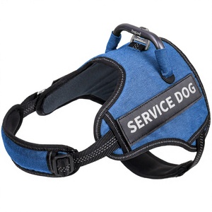 Kangdarpet Solid Polyester <b>Fashion</b> <b>Harness</b> Dog Vest Reflective Pet Chest Back Strap Medium Large-sized Explosion-proof Ramming - Product Image 4