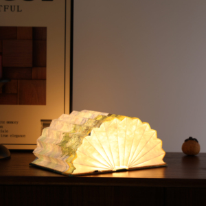Lampe créative pliante en papier Décorations <span class=keywords><strong>de</strong></span> champ <span class=keywords><strong>de</strong></span> blé <span class=keywords><strong>Dessin</strong></span> Matériau en bois Contrôle tactile Recharge USB Éclairage parfait - Product Image 5