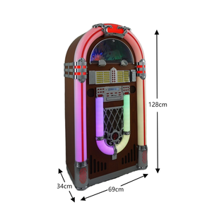 <span class=keywords><strong>Jukebox</strong></span> numérique de style rétro américain avec lecteur de disques vinyles, CD/USB/SD/télécommande - <span class=keywords><strong>Jukebox</strong></span> vintage grand format - Product Image 3