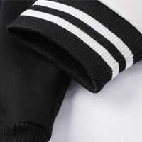Veste de baseball unie en gros, personnalisable avec logo, unisexe, décontractée, style universitaire, fournisseur de vêtements OEM