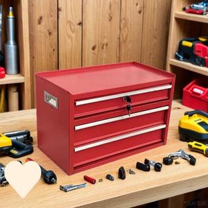 Armoire à outils professionnelle à 4 tiroirs avec serrure, <span class=keywords><strong>coffre</strong></span> à outils métallique mobile populaire pour le bureau, l'entrepôt et le garage - Product Image 5