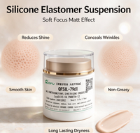 QIFU Silikon Elastomer Suspensi Bahan Baku Kosmetik Pengontrol Minyak Soft Focus untuk Makeup & Perawatan Kulit Pasokan Langsung Pabrik