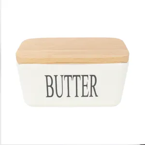 세라믹 도자기 버터 접시 칼 뚜껑 컨테이너 치즈 식품 저장 키퍼 버터 개별 버터 요리 상자