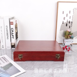 Caja de Almacenamiento de Madera para Caligrafía y Pintura, Rectangular, 7 cm, con Cierre, Caja de Regalo para Manualidades - Product Image 3