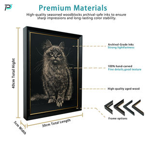 Lüks Modern sanat hayvan boyama dekoratif Modern baskı tablo çerçeveli el zanaat asılı dekorlar - Product Image 2