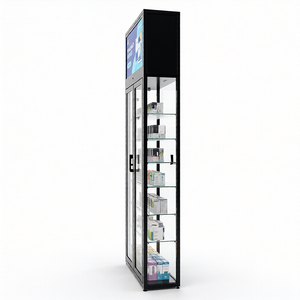 Présentoir de vitrine en verre trempé pour magasin de tabac, design intérieur de boutique de détail, étagère de présentation de produits pour armoire de magasin de fumeurs - Product Image 4