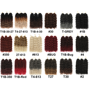 18 Pouces Synthétique Crochet Tresses <span class=keywords><strong>Freetress</strong></span> Bouclés Tressage Extensions de Cheveux Bohème GoGo Curl Crochet Cheveux Blonde Vague d'Eau - Product Image 2