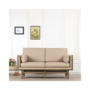 El sofá Ardena presenta un diseño moderno con artesanía en madera maciza que ofrece un cómodo asiento doble que eleva la sala de estar. - Product Image 1