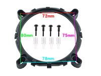 Soporte de montaje de enfriador de CPU y adaptador de base para Intel LGA 1700 1200 1151 1155 1156 1366 775 Kit de retención universal de enchufes