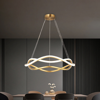Lustres LED modernes en aluminium pour appartement, hôtel, éclairage, fabrication OEM