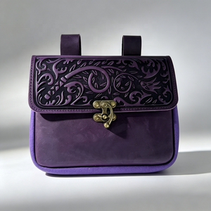 Bolsa de Cintura de <span class=keywords><strong>Cuero</strong></span> Crazy Horse Repujado Vintage, Bolsa de Almacenamiento para Exteriores, Hecha a Mano, para Caza, Senderismo y Camping - Product Image 6