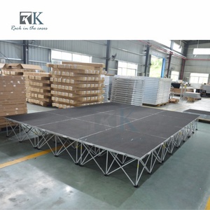เวทีพับได้อลูมิเนียมปรับระดับได้ เวทีพกพาแบบไม้ เวทีพับได้แบบพกพา - Product Image 6