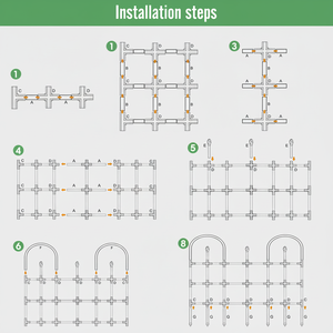 OEM ODM 11*90*120 Marco de escalada negro Rosa Puerta de valla para patios y jardines Producto de tendencia caliente en el género de enrejado y puertas de esgrima - Product Image 1