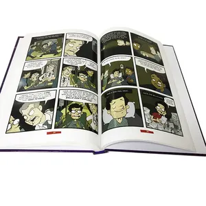Oem personalizado cor completa impressão comic manga dura livro de impressão
