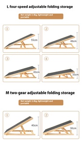 उच्च बिस्तरों के लिए आसान लकड़ी के कुत्ते रैंप फोल्डेबल संयुक्त-अनुकूल पोर्टेबल पालतू सीढ़ी मजबूत वजन क्षमता गैर-पर्ची सुरक्षित चढ़ाई - Product Image 4