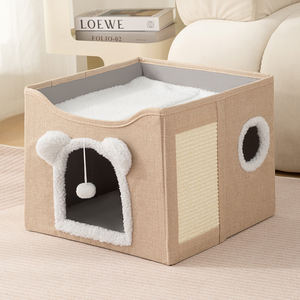 Hot Selling All Seasons Universal Doppels chicht Katzen bett Höhle Wasch bar Faltbare Hundehütte Fabrik Großhandel - Product Image 2