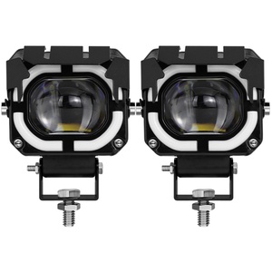 Phare LED Moto Bicolore à Double Lentille, Système d'Éclairage pour Moto et Véhicules Utilitaires - Product Image 5