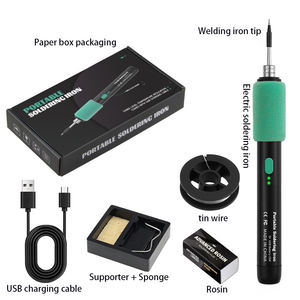 <span class=keywords><strong>Fer</strong></span> à <span class=keywords><strong>souder</strong></span> sans fil <span class=keywords><strong>15W</strong></span> USB Type-C avec chauffage rapide, contrôle de température à 3 niveaux et batterie 650mAh pour réparation à domicile - Product Image 3