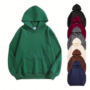 Wholesale High Quality Streetwear 500gsm Luxury Hoodies Custom Logo Fleece Sweatsuit Oversized <b>Drop</b> Shoulder Hoodie for Men - Product Image 1