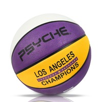 Ballon de basket en caoutchouc d'extérieur de la marque Psyche Factory Supply avec logo personnalisé, prix compétitif pour la vente en gros