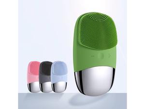 <span class=keywords><strong>Brosse</strong></span> <span class=keywords><strong>nettoyante</strong></span> faciale électrique sonique en silicone imperméable, portable et personnalisée pour un nettoyage en profondeur de la peau - Product Image 1