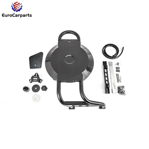 Cubierta <span class=keywords><strong>para</strong></span> <span class=keywords><strong>Rueda</strong></span> de Repuesto <span class=keywords><strong>4x4</strong></span> Compatible con Clase G W463, Cubierta de Fibra de Carbono con Soporte de Hierro, Porta Llantas <span class=keywords><strong>4x4</strong></span> de 20' - Product Image 2
