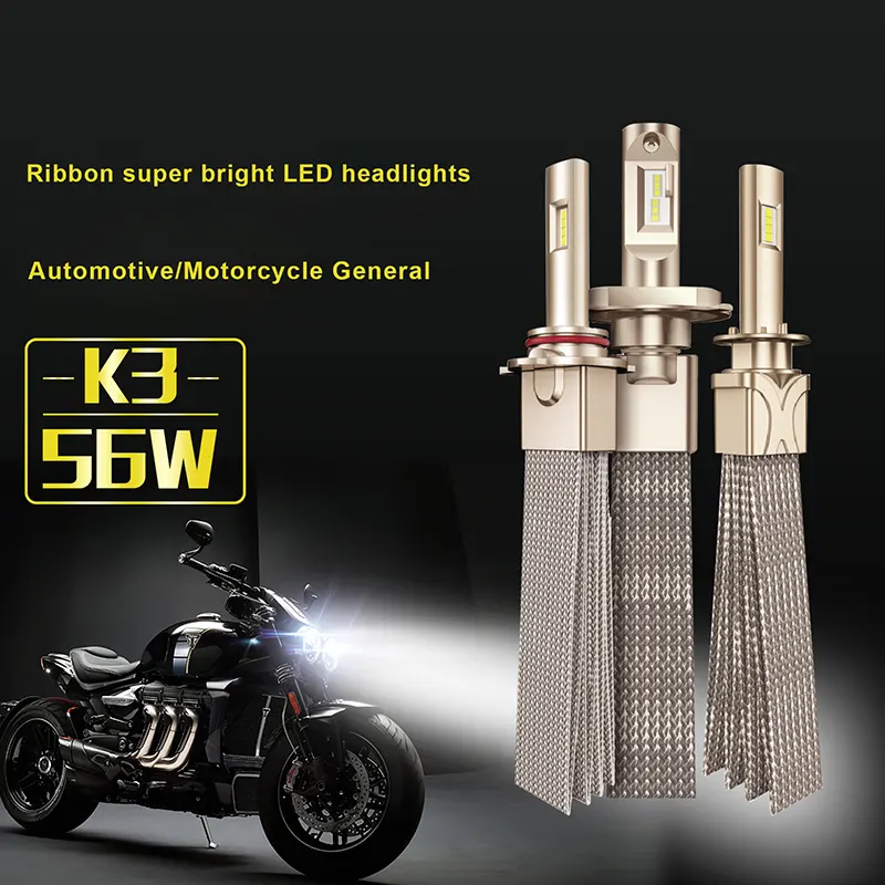 Ampoule de système d'éclairage arrière de moto d'usine de phare Led H4 C6 H1 H3 H7 H11 Hb3 Hb4