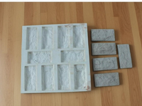 Moules en silicone modernes pour placage mural en pierre artificielle
