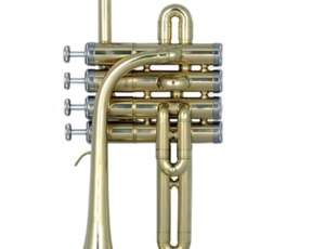 <span class=keywords><strong>Trompette</strong></span> <span class=keywords><strong>soprano</strong></span> en laiton laqué or à quatre pistons en acier inoxydable Eastern Music avec un diamètre de 11,66 mm - Product Image 3