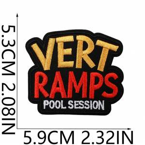 Nouveau Patch Décoratif Thermocollant pour Vêtements, Motif Skateboard Incliné, Broderie Informatique Master - Product Image 5