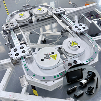 Transportador Circular Automático con Riel Guía, Certificado CE, Motor Servo, Control PLC/MES para Fabricación de Electrónica 3C, Precisión de 0.05mm, Se Acepta OEM