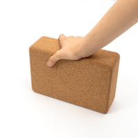 Fabrikpreis Private Label Umweltfreundliches 100% Natürliches Premium Holz-Kork Bio-Yoga-Block-Set für Übungen