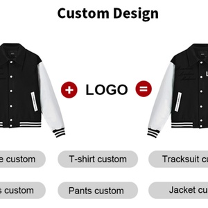 Veste de campus pour homme personnalisée, chenille, broderie 3D, imprimé vintage Y2k, col baseball, veste varsity pour homme - Product Image 4