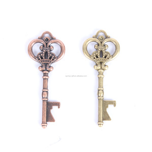 24 Kẽm Hợp Kim Thiết Kế Sáng Tạo Retro Key Mở Chai Keyring Quảng Cáo Quà Tặng Đám Cưới Hình Dạng Chìa Khóa <span class=keywords><strong>Keychain</strong></span> - Product Image 3
