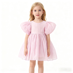 Abito da Balletto per Ragazze, Vestito da Principessa in Tulle con Maniche Gonfie, Costume per Spettacoli di Danza, Feste, Natale e Compleanno - Product Image 1