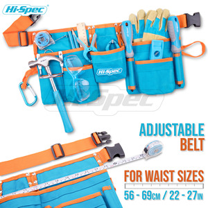 16PC màu xanh con Kích thước công cụ vành đai & kim loại thực DIY sửa chữa dụng cụ cầm tay OEM ODM công cụ nhà Kit Set với trường hợp khó khăn cho trẻ em - Product Image 4