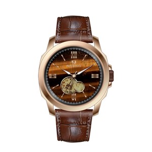 De alta calidad de piedras preciosas de moda Dial esqueleto hombre reloj mecánico automático - Product Image 2