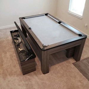 3-trong-1 chuyển đổi hồ bơi bảng trò chơi phòng Combo Snooker bàn bi-a với ping pong bàn ăn - Product Image 4